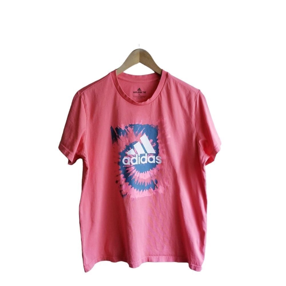 Adidas Girls Rose Pink Amplified T-shirt XL NWOT 3 0233
